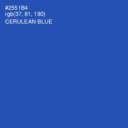 #2551B4 - Cerulean Blue Color Image