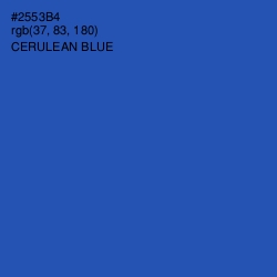 #2553B4 - Cerulean Blue Color Image