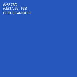 #2557BD - Cerulean Blue Color Image