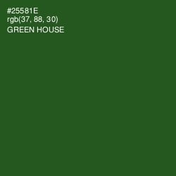 #25581E - Green House Color Image