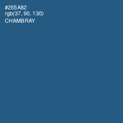 #255A82 - Chambray Color Image
