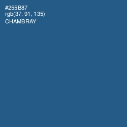#255B87 - Chambray Color Image