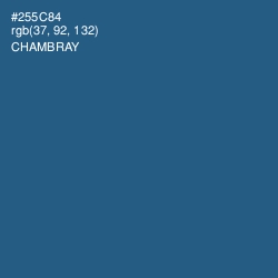 #255C84 - Chambray Color Image