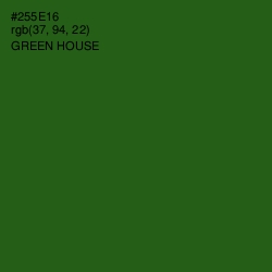 #255E16 - Green House Color Image