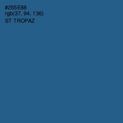 #255E88 - St Tropaz Color Image