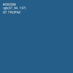 #255E89 - St Tropaz Color Image