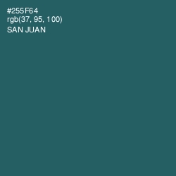 #255F64 - San Juan Color Image