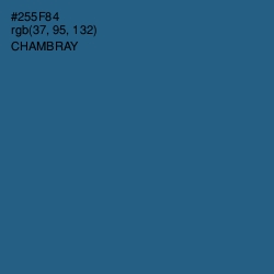 #255F84 - Chambray Color Image