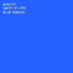 #2561FF - Blue Ribbon Color Image