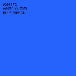 #2563FC - Blue Ribbon Color Image