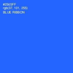 #2565FF - Blue Ribbon Color Image