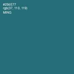 #256E77 - Ming Color Image