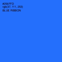 #256FFD - Blue Ribbon Color Image