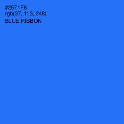 #2571F8 - Blue Ribbon Color Image