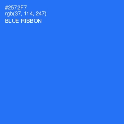 #2572F7 - Blue Ribbon Color Image
