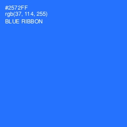 #2572FF - Blue Ribbon Color Image