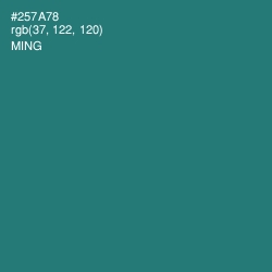 #257A78 - Ming Color Image