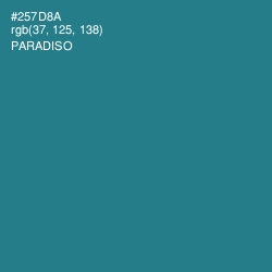 #257D8A - Paradiso Color Image
