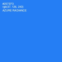 #257EF3 - Azure Radiance Color Image
