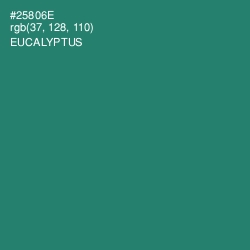 #25806E - Eucalyptus Color Image