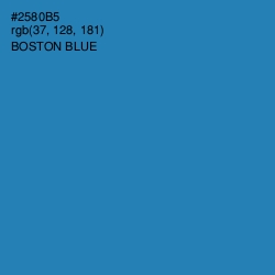 #2580B5 - Boston Blue Color Image