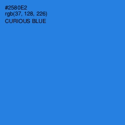 #2580E2 - Curious Blue Color Image