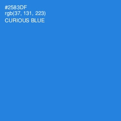 #2583DF - Curious Blue Color Image