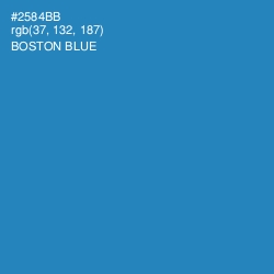 #2584BB - Boston Blue Color Image