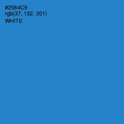 #2584C9 - Curious Blue Color Image