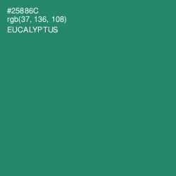 #25886C - Eucalyptus Color Image