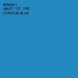 #2589C1 - Curious Blue Color Image