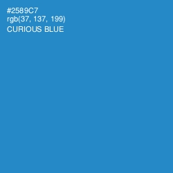 #2589C7 - Curious Blue Color Image