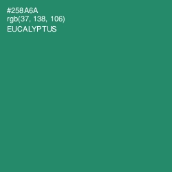 #258A6A - Eucalyptus Color Image
