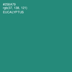 #258A79 - Eucalyptus Color Image