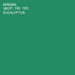 #258B66 - Eucalyptus Color Image