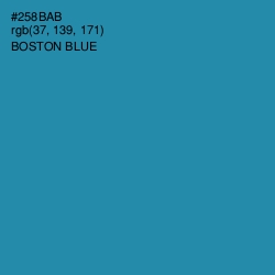 #258BAB - Boston Blue Color Image