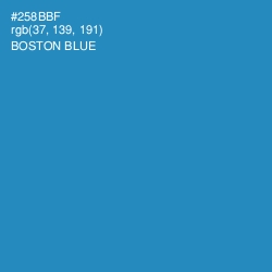 #258BBF - Boston Blue Color Image