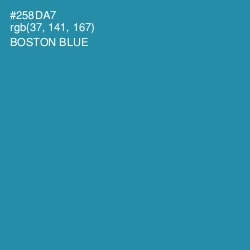 #258DA7 - Boston Blue Color Image