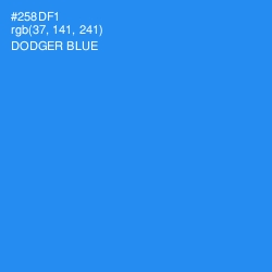 #258DF1 - Dodger Blue Color Image