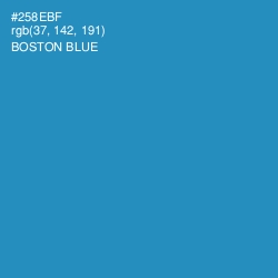 #258EBF - Boston Blue Color Image