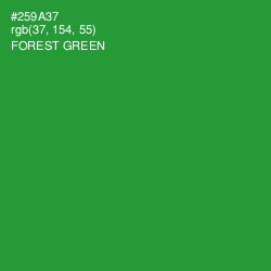 #259A37 - Forest Green Color Image