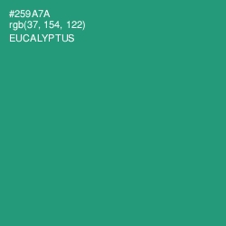 #259A7A - Eucalyptus Color Image