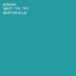 #259AA1 - Boston Blue Color Image