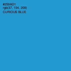 #259AD1 - Curious Blue Color Image