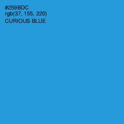 #259BDC - Curious Blue Color Image