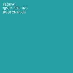 #259FA1 - Boston Blue Color Image
