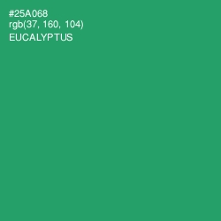 #25A068 - Eucalyptus Color Image
