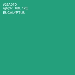 #25A07D - Eucalyptus Color Image