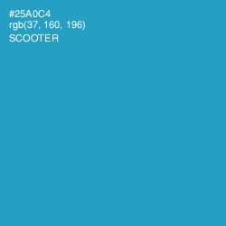 #25A0C4 - Scooter Color Image