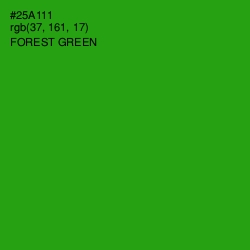 #25A111 - Forest Green Color Image